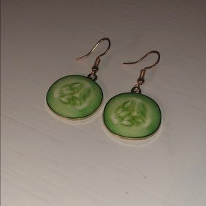 Cucumber earrings